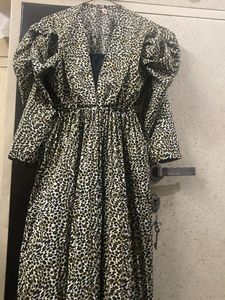 Animal Print Midi Dress