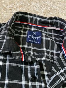 Mint Plaid Flannel Shirt