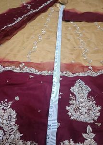 Pure Neem Zari Work Lehenga With Heavy Dupatta