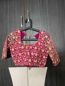 Pink Embroidered Blouse