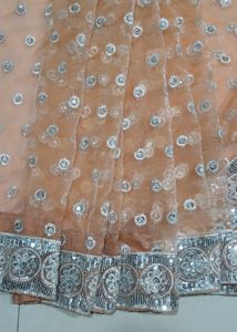 Pre-stitched Organza Sequenced Saree