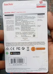 SanDisk OTG 64gb Dual Drive 3.0 Pendrive