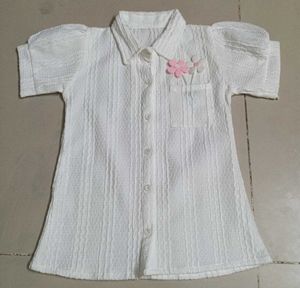 Cute White Flower Girl Dress