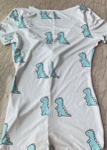 Cute Comfy Dino Night Romper