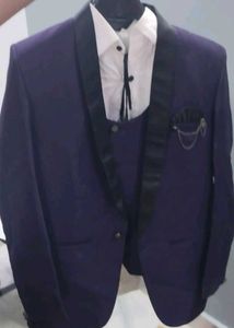 Stylish Navy Blue Suit Set