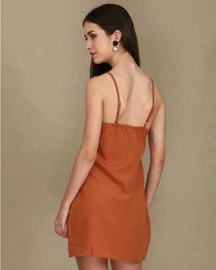 Button-Down Sun Dress With Two Pockets