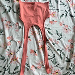 Cute Coral Crop Top