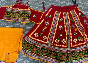 Navratri Lehenga Choli Set In Excellent Condition
