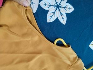 Cold Shoulder Mock Neck Top