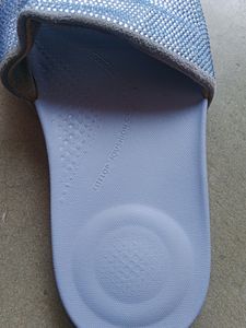 FITFLOP Women&#39;s Blue Slides/Flats