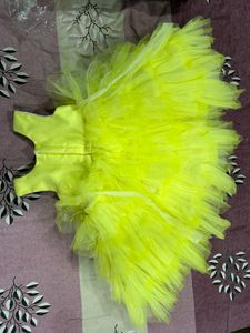 Lemon Yellow Pretty Frock