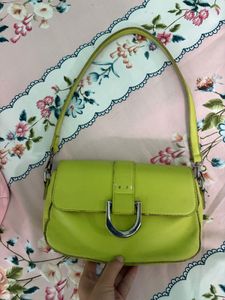 Lime Green shoulde bag ( comes with sling)