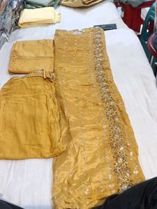 Golden Salwar Kameez