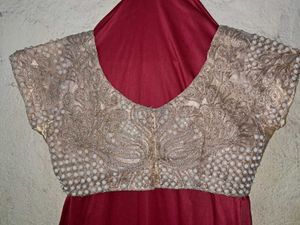 Embroidered Pearl Embellished Blouse