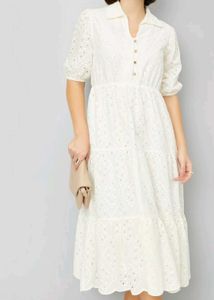Schiffli Embroidered Dress