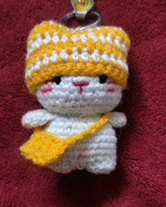 Crochet Cat Keychain
