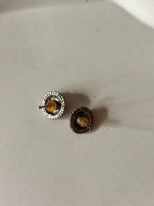 Oxidised Stud Earring