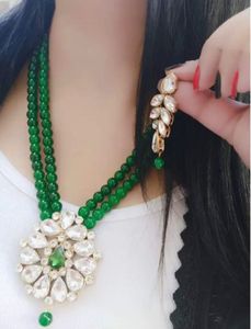 Green Stone Jewellery Set
