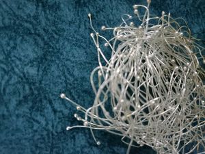 Silver Bead Wire Hair Pins - Wedding Accessories