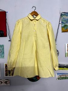 Vintage Yellow Peter Pan Collar Blouse💛💛💛