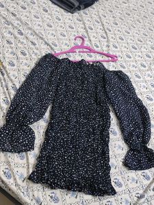 Polka Dot Smocked Mini Dress