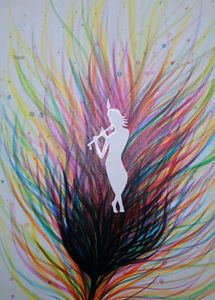 Krishna in the Feather – A Colorful Soul