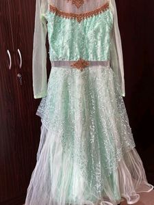 New Year Offer...Sky Blue Wedding Gown