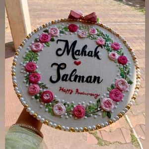 Beautiful Couple Embroidery Hoops
