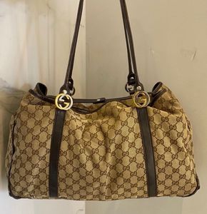 Authentic Gucci GG Monogram Canvas Tote Bag