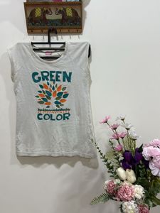 Cute Cotton Blend Top (S)