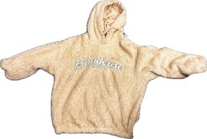 Cozy Beige Fleece Hoodie