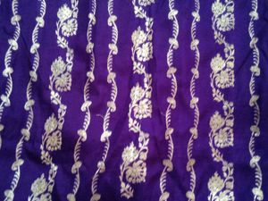 Purple Banarasi Silk Kurta And Lehnga Set 💜