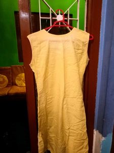 Yellow Chickenkari Beautiful Kurta