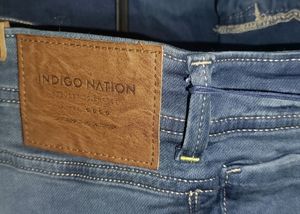 MEN NEW SLIM FIT FLEXIBLE INDIGO NATION JEANS