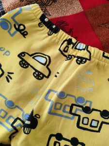 Cute Car Print Woolen Pants for kid
