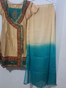 Ethnic Embroidered Dress (3 Piece)