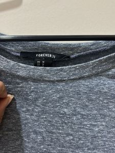 Casual Grey T-Shirt Dress