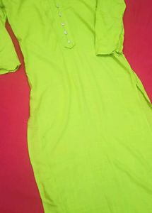 Neon Cotton Kurti