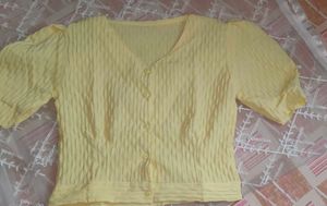 Butter Yellow Crop Top