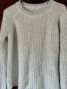 Silver Sparkle Crewneck Sweater