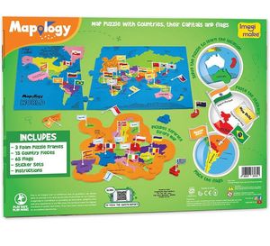 World Map Puzzle For Kids With Flags