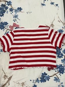 Striped Cropped Cardigan