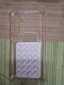 Samsung A35 transparent case with suction