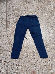 Navy Blue Pants With Dupatta