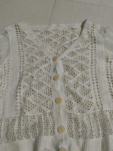 White Knit Cardigan