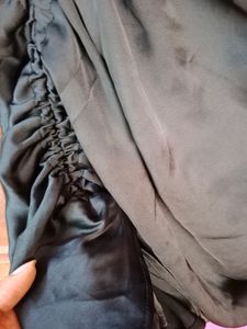 Satin Halterneck Ruched Mini Dress