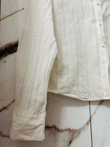 Elegant White Button-Down Shirt