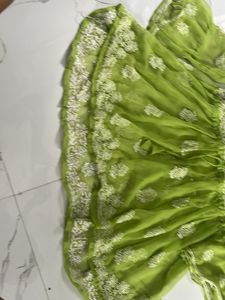 Lime Green Embroidered Tunic