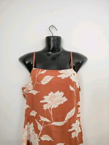 Brown Printed Dress(Women&#39;s)