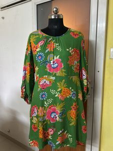 YESSICA Floral Anti-Fit Green Dress✨